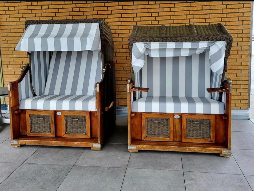 Strandloft Cuxhaven Im Haus Frauenpreiss Sahlenburg - Strandnah - 2 Hunde Willkommen -Schwimmbad - Sauna - Direkt Am Wald - Dachterrasse Mit Blick Nach Neuwerk Exterior photo